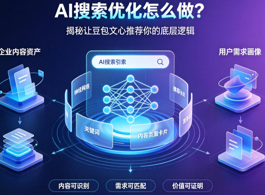 AI搜索优化怎么做?揭秘豆包、文心一言优先推荐的底层逻辑
