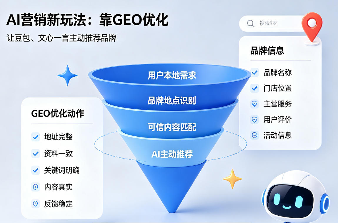 AI营销新玩法:靠GEO优化,让豆包、文心一言主动推荐品牌