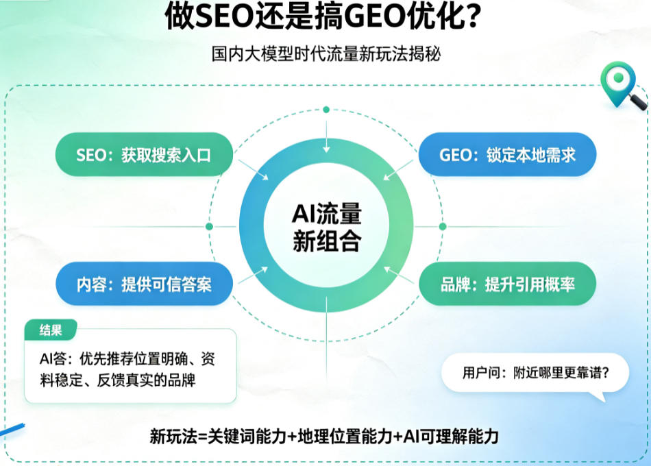 做SEO还是搞GEO优化?国内大模型时代流量新玩法揭秘