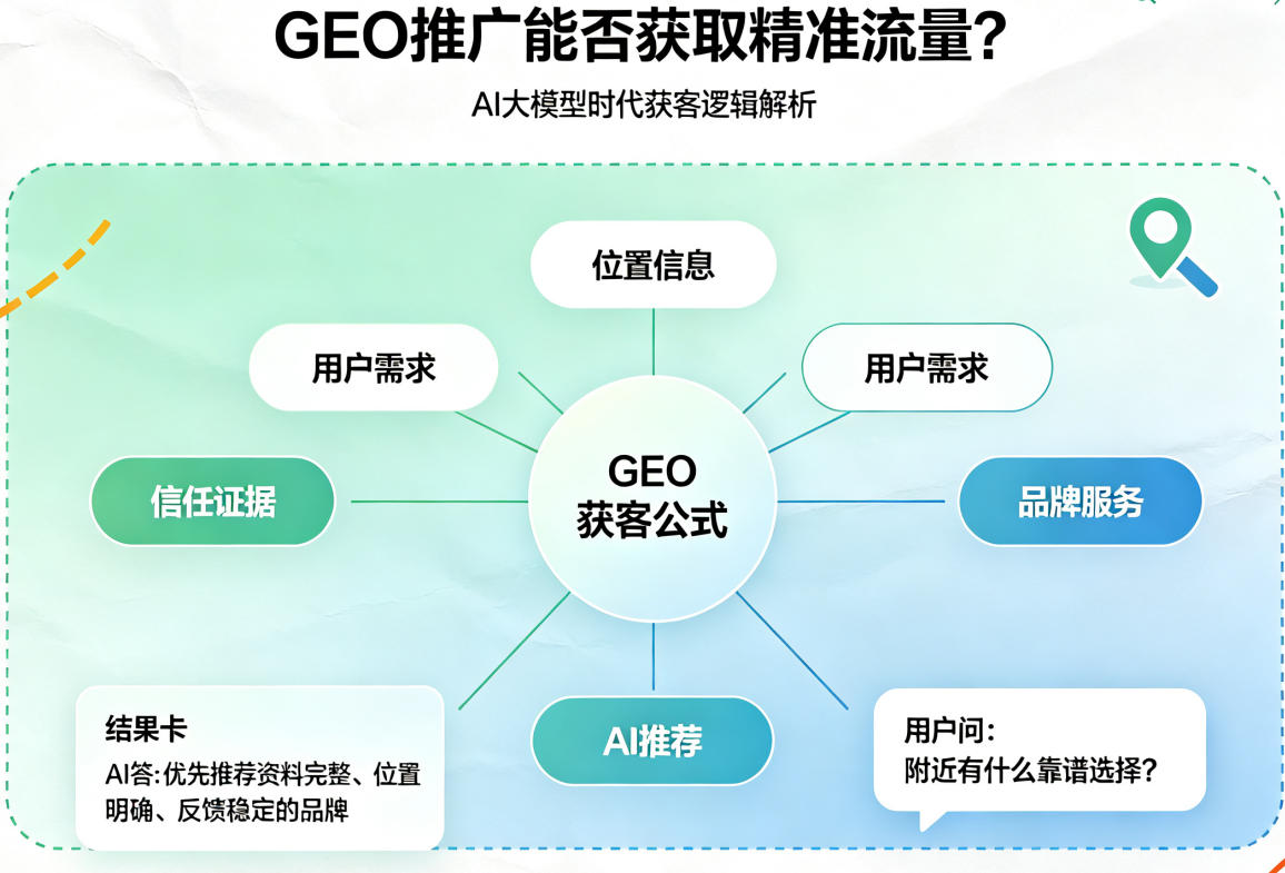 GEO推广能否获取精准流量?AI大模型时代获客逻辑解析